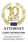 10 Best Attorney Client Satisfaction Award 2018